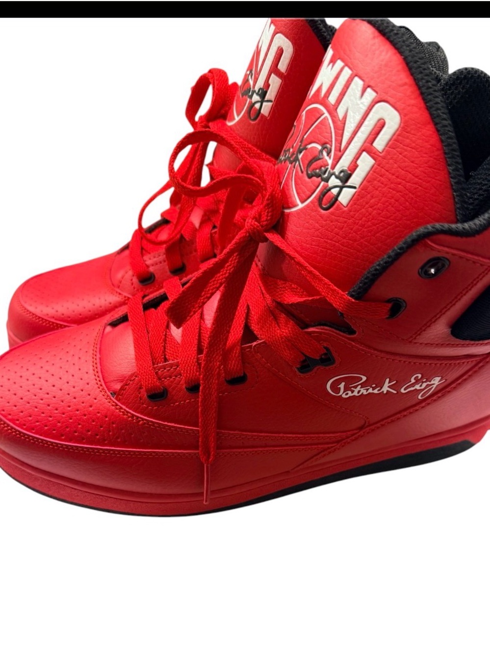 Patrick Ewing Red High-Top Sneakers